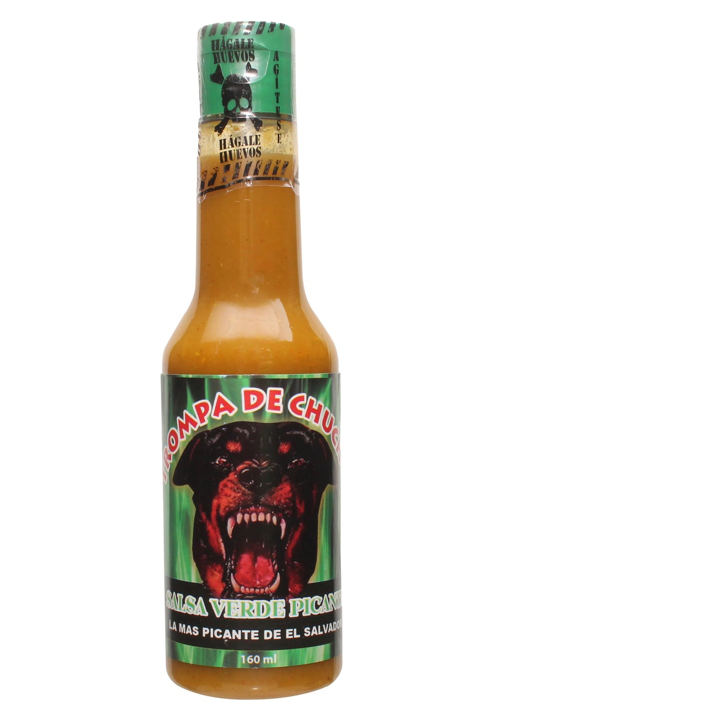 Bote de Salsa Trompa de Chucho Verde 6 oz
