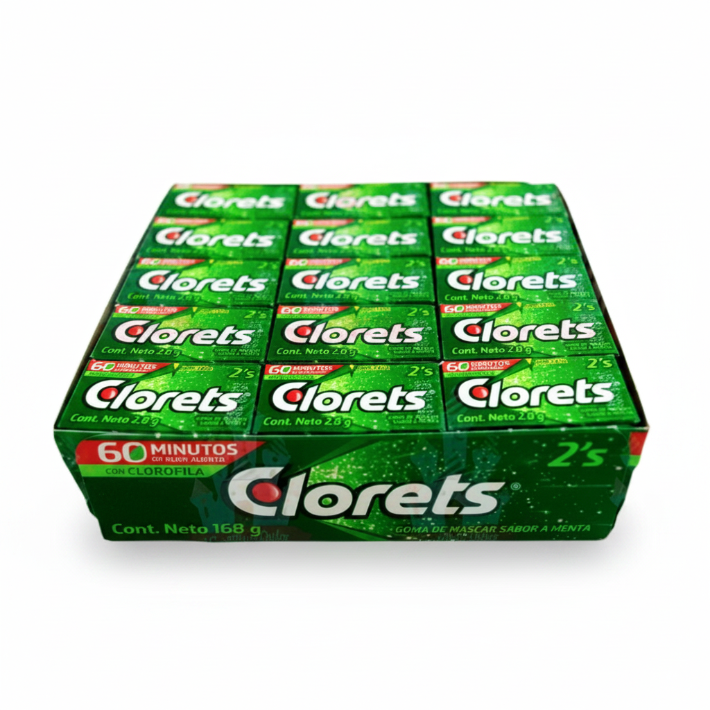 Caja de clorets 60 unidades
