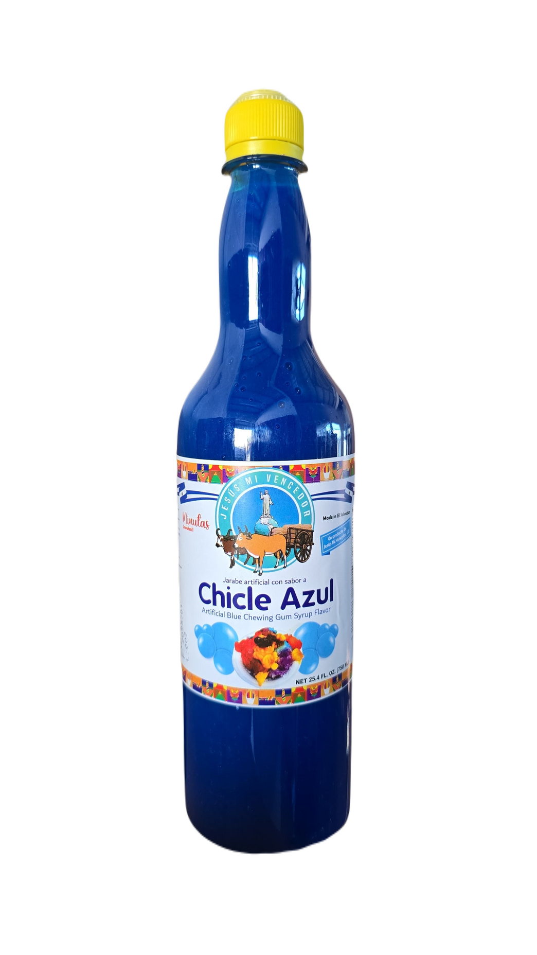 Jarabe de Chicle Azul para Minutas