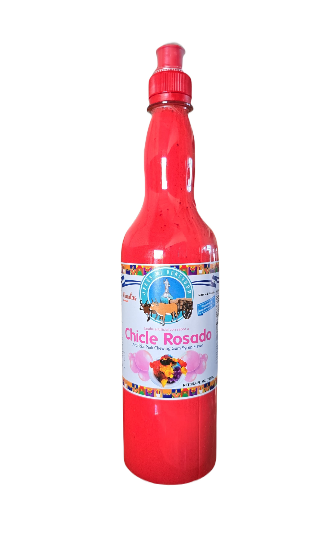 Jarabe de Chicle Rosado para Minutas