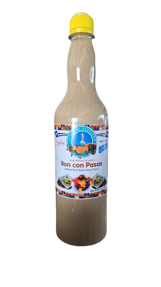 Jarabe de Ron con Pasas para Minutas