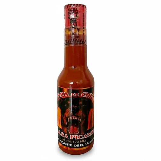 Bote de  Salsa Trompa de Chucho Roja 6 oz